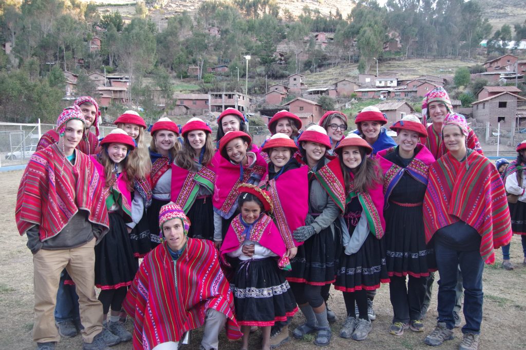 The community dressed us in traditional clothes