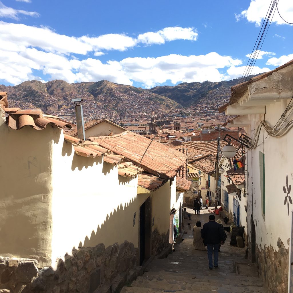 One of many hills in Cusco