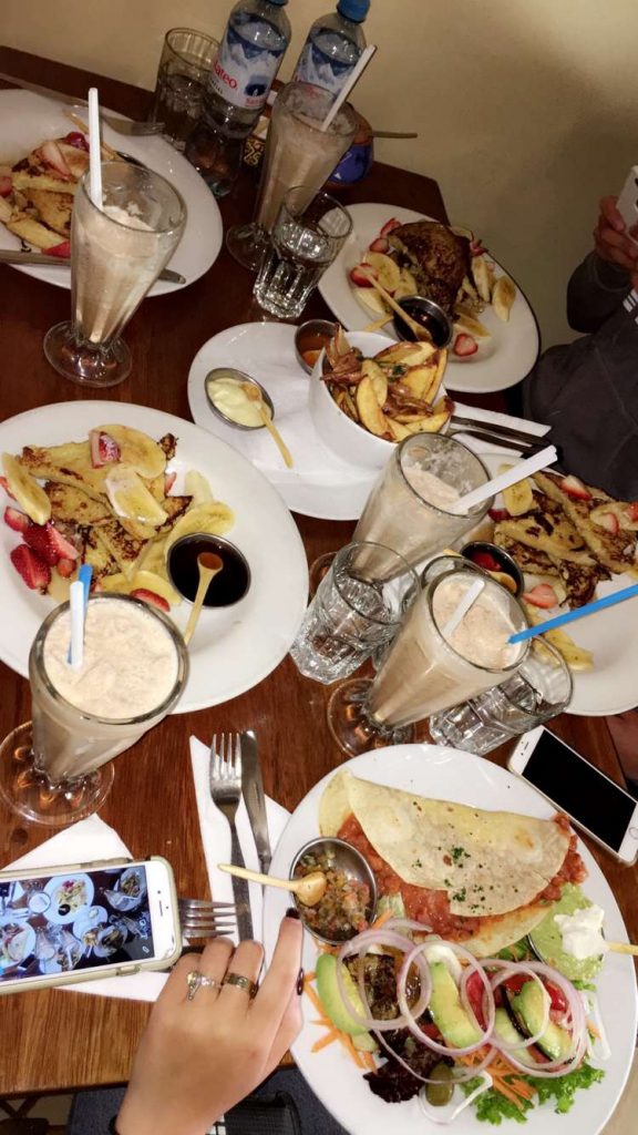 All the delicious food