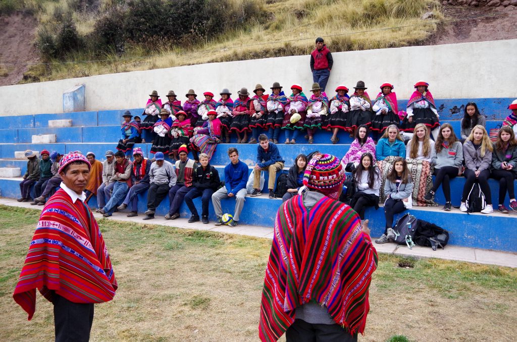 Don Isidro, the presidente del Qenqo, welcomes us